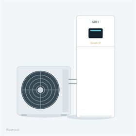 Gree Versati III All in One hőszivattyú, beépített HMV tárolóval (6 kW) klíma